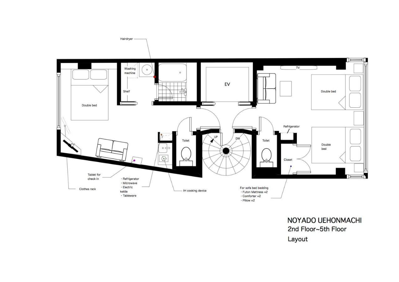 Ferienwohnung Noyado Uehonmachi Ōsaka Exterior foto